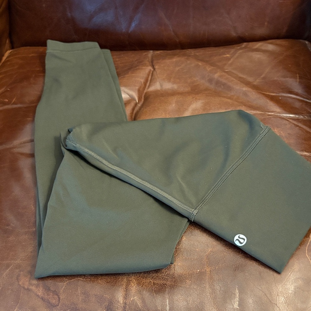 Lululemon Olive Athletic Leggings EUC Size 4